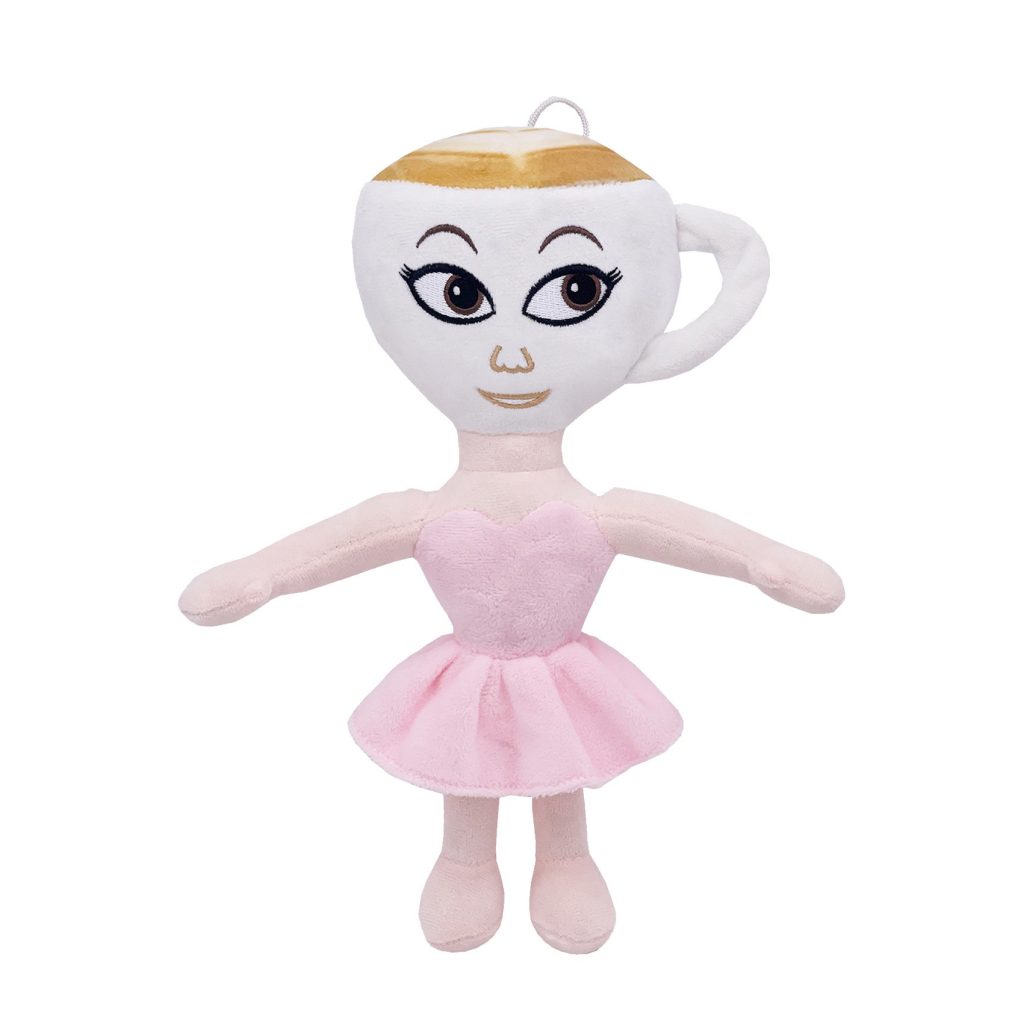 Jucarie Moale de Plus Italian Brainrot, Flippy, cu Agatatoare, Model Ballerina Cappuccina, Jucarie Moale pentru Copii, 30 x 20 cm, Roz