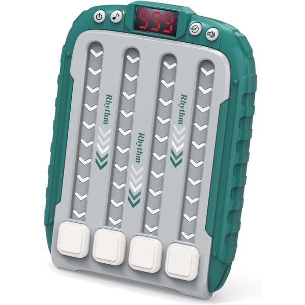 Jucarie Interactiva, Flippy, Joc Rhythm, +3 Ani, din ABS, 6 Niveluri, 15 x 3 x 11 cm, Functie Muzicala, Verde