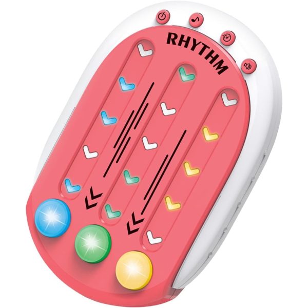 Jucarie Interactiva, Flippy, Tip Jocuri Ritmice, +3 Ani, din ABS, 8 Niveluri de Joc, 9.5 x 2.5 x 13.6 cm, Rosu