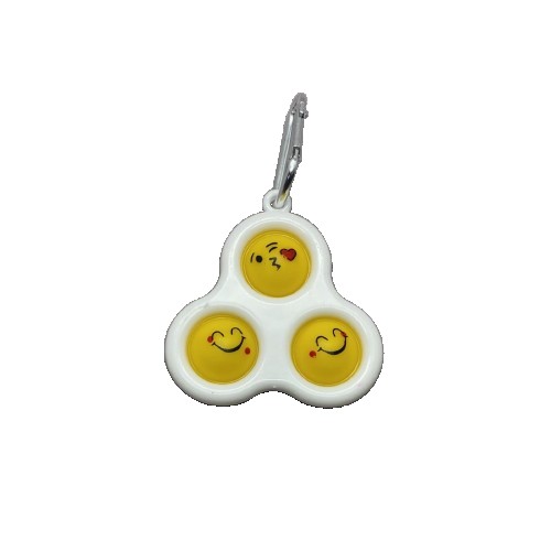Jucarie Senzoriala Antistres, Simple Dimple, Tip Breloc , Triunghi, Multicolor, 8 cm