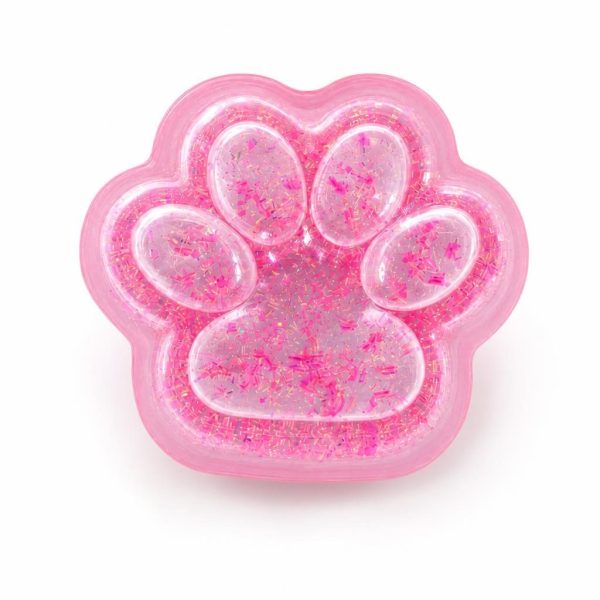 Jucărie Senzorială Antistres Squishy, Flippy, Model Lăbuță de Pisică, cu Revenire Lentă, 7.5 cm ,Roz