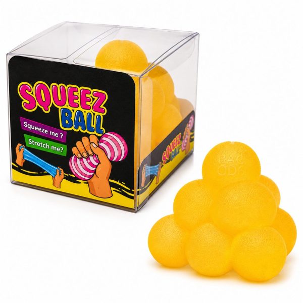 Jucarie Squishy Dumpling in Forma de Piramida, Flippy, Model Frosted, Antistres Senzoriala Comprimabila cu Revenire Lenta, 6.5 cm, 100 g, Galben