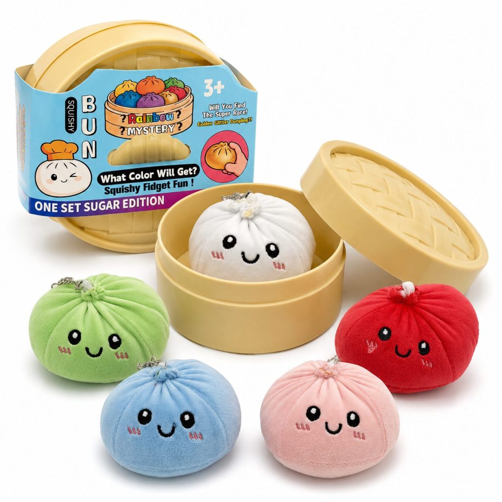 Jucarie Squishy Dumpling Antistres, Flippy, Model Sfera Soft Touch, 8.5 x 8.5 cm, 200 gr, Culoare Mix Surpriza