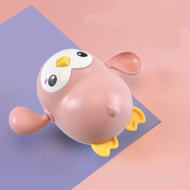 Jucarii de baie pentru copii, Flippy, pinguinul roz - Image 2