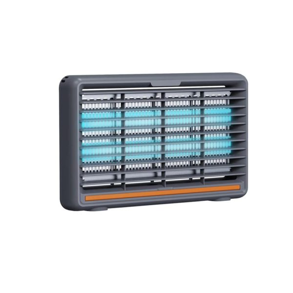 Lampa Anti-Tantari, Flippy, Model Practic pentru Utilizare Zilnica, Alimentare Electrica si Design Portabil, Protectie Impotriva Insectelor, Utilizare Practica si Confort Sporit, Ideal pentru Casa, Terasa, Curte, 24.6 x 45.5 cm, Gri