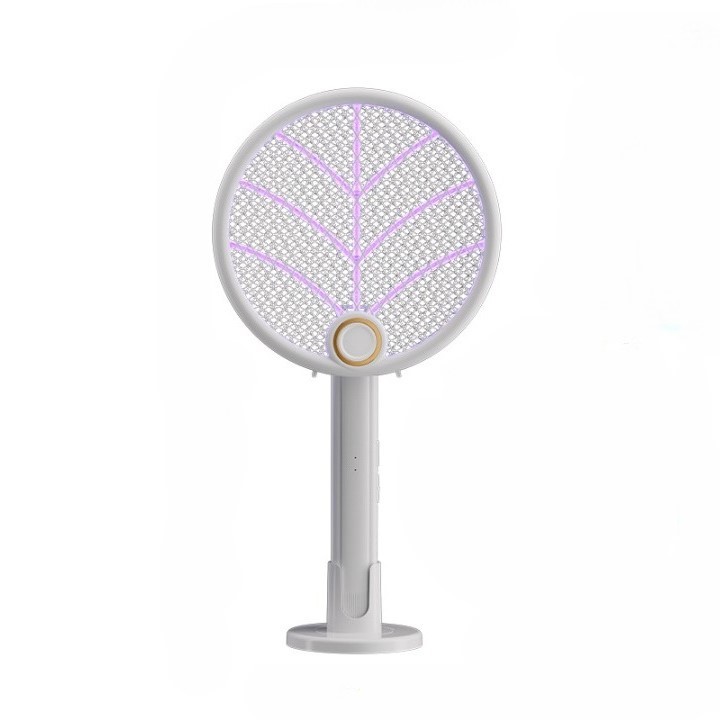 Lampa Electrica Impotriva Tantarilor, Flippy, 42.5 x 22 x 10.5 cm, Reincarcabila cu Cablu USB Inclus, Plasa din Aluminum Alb