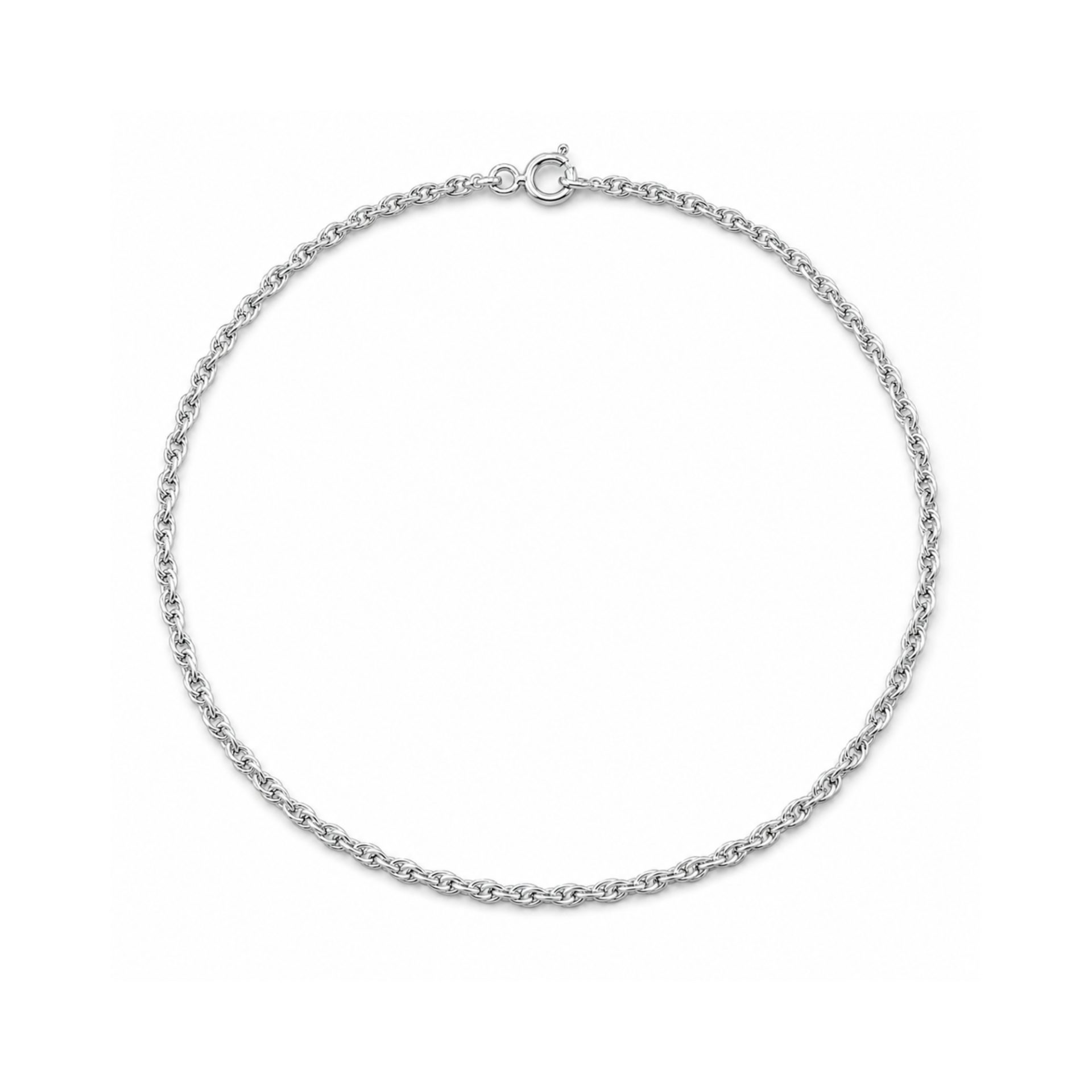 Lantisor Argint 925, Impletit 37.7 cm, 2 g