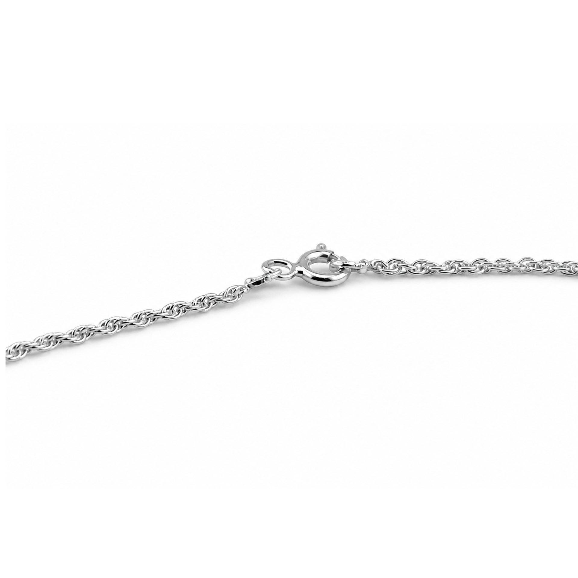 Lantisor Argint 925, Impletit 37.7 cm, 2 g - Image 3