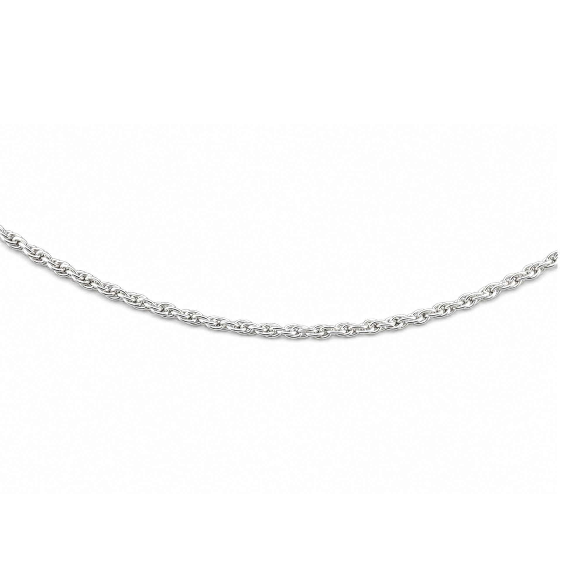 Lantisor Argint 925, Impletit 37.7 cm, 2 g - Image 4