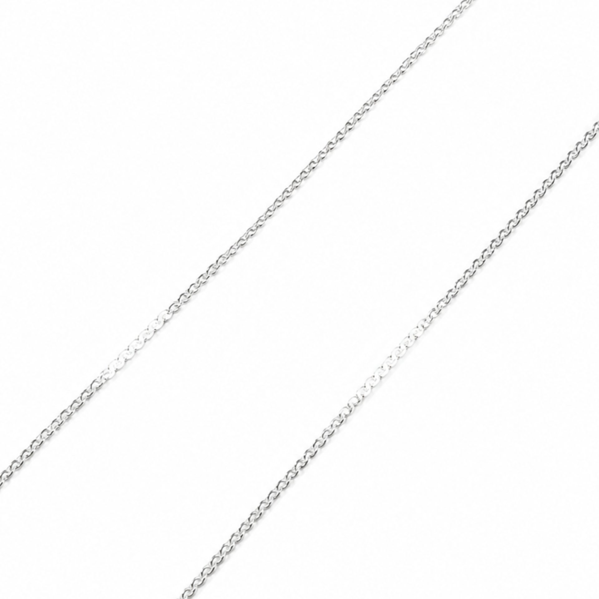 Lantisor din Argint 925, model plat, 1.5 g, 39 cm (sss) - Image 3