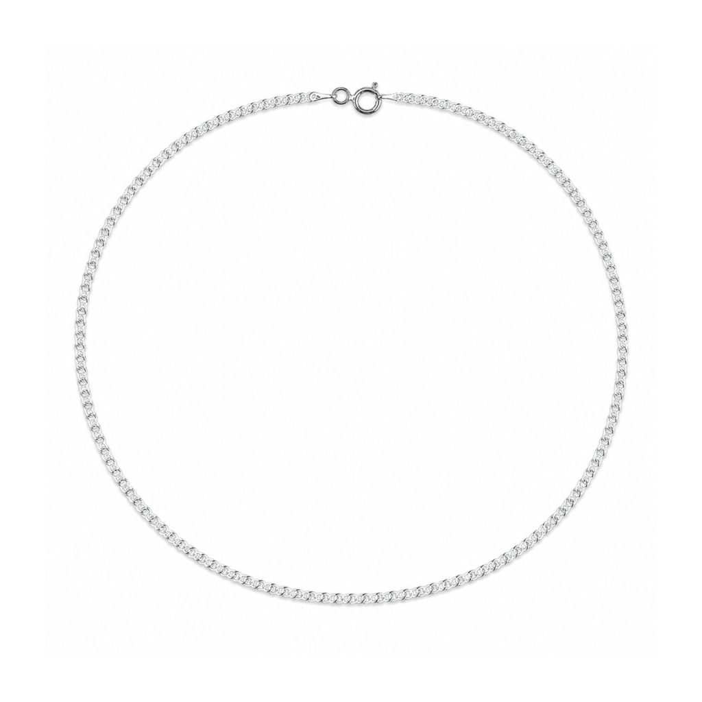 Lantisor din Argint 925, model plat rotund (ccc) 54 cm, 2.4 g
