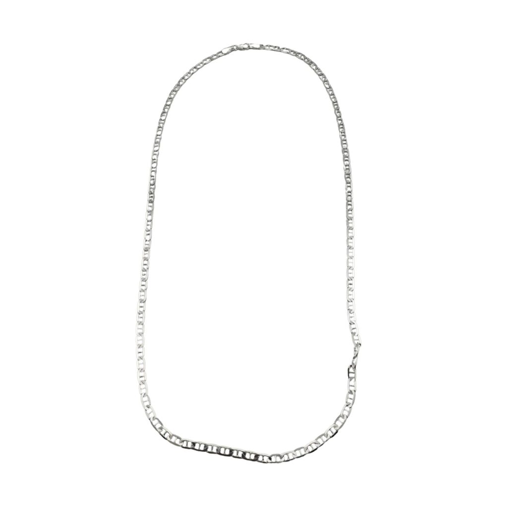 Lantisor Unisex din Argint 925, Jolie Silver, Model Lantisor din Zale cu Lacat, 11.4 g, 55 cm, Argintiu