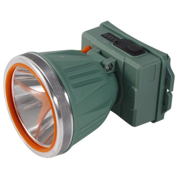 Lanterna LED de Montat pe Cap, Flippy, cu Raza Lunga de Zoom, Reincarcabila USB, Far Telescopic, Rezistent la Apa, Reglabil, pentru Pescuit in Aer Liber, Camping, Lumina Puternica, Lanterna, 10.5x8x6.5 cm, Verde Inchis