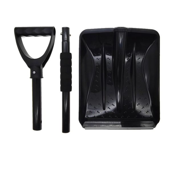 Lopata de Zapada, Flippy, Multifunctionala, Demontabila, cu Maner Antiderapant, Aluminiu, Plastic, Solutia pentru Iarna, pentru Deszapezire, 80x11x25.7 cm, Neagra