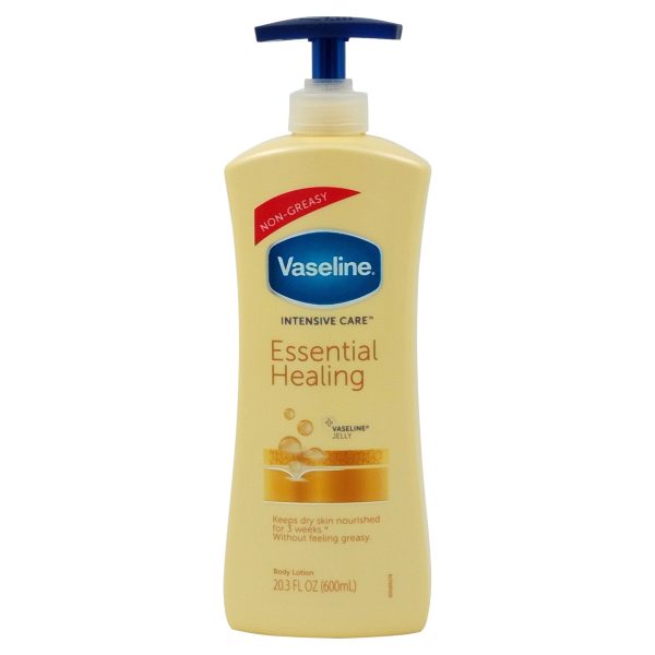 Lotiune de Corp, Vaseline, cu Pompa 600 ml Essential Healing