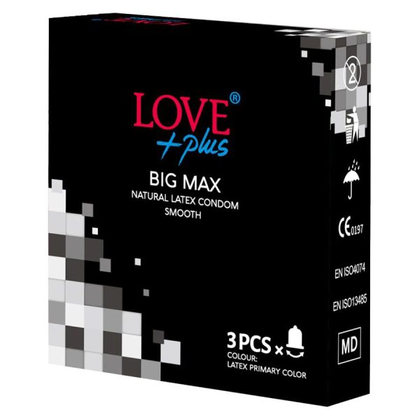 Love plus Prezervative 3 buc Big Max