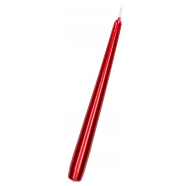 Lumanare Decorativa, Flippy, pentru Masa, 25 cm, din Parafina, fara Fum, Ardere 7.5h, Rosu