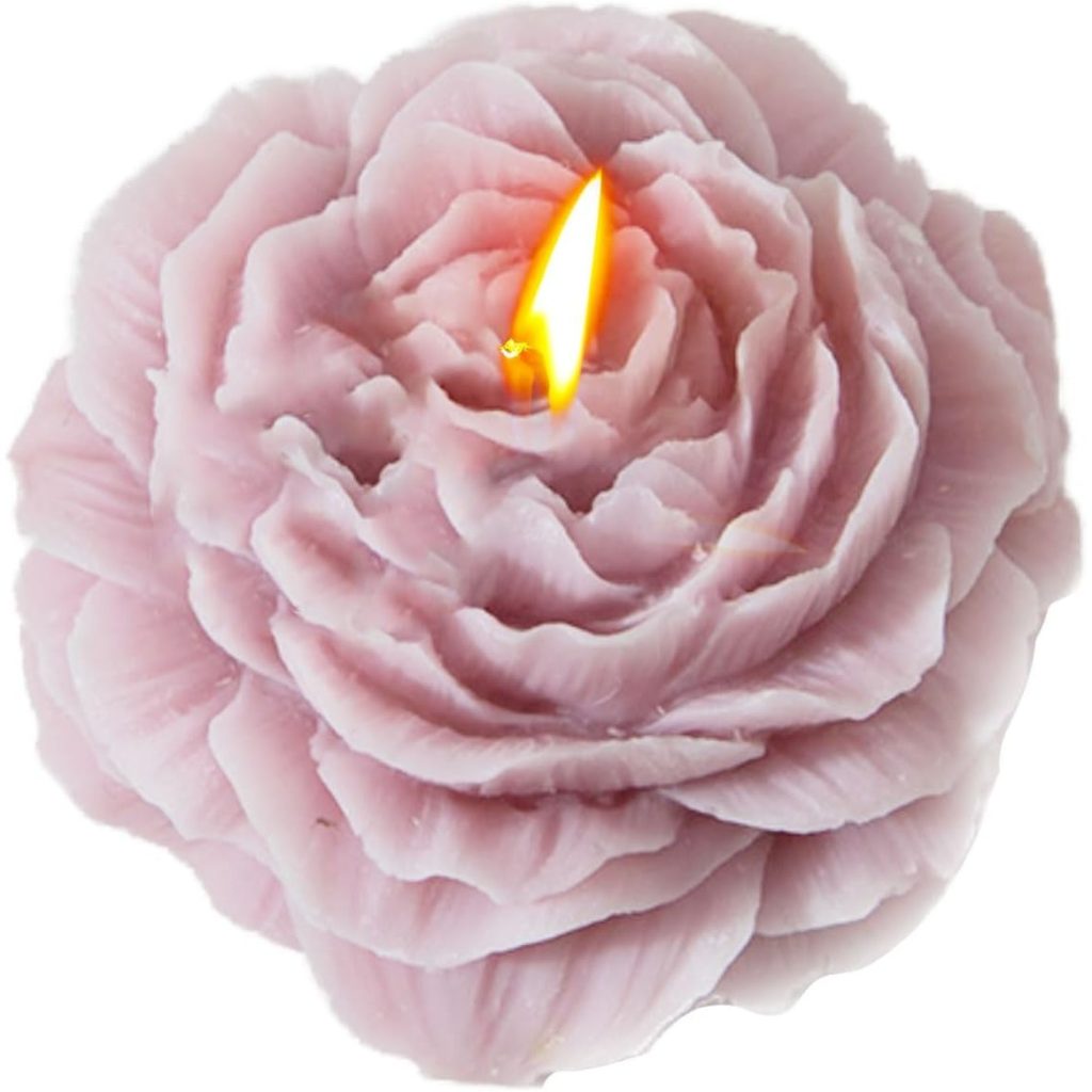 Lumanare Parfumata, Flippy, Model Trandafir, Ardere 10h, 70 g, 7.5 x 3.5 cm, Parfum de Lavanda, Lila