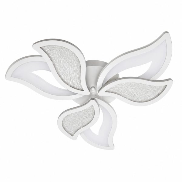 Lustra LED cu telecomanda KYLEN 144W, 6 Elemente, lumina Rece/Calda/Neutra, Dimabila, Alb