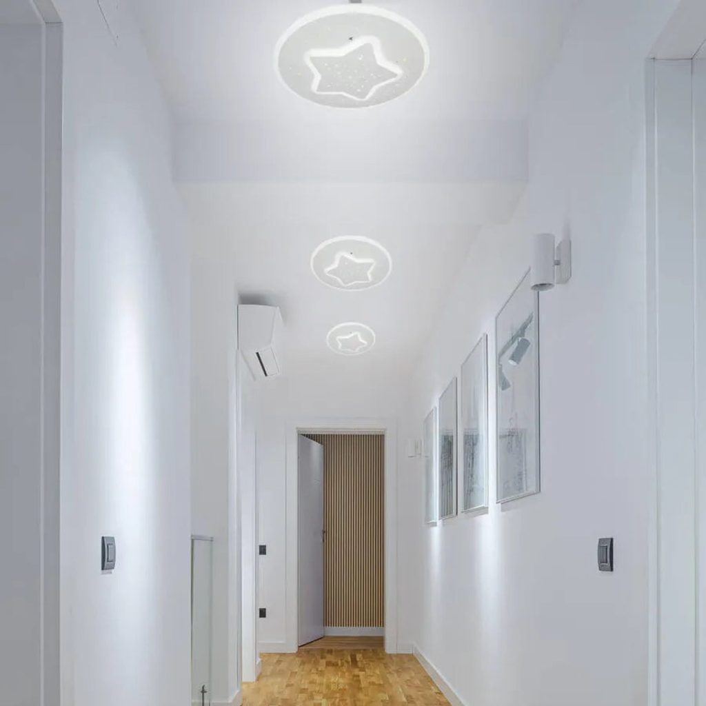 Lustra LED HEATH STEA, 35W, Diametru 20cm, lumina Neutra, Alb