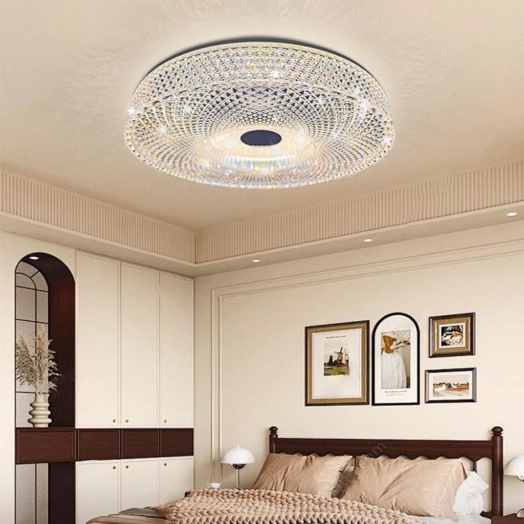 Lustra LED RADIAN Eleganza, 38.9W, Diametru 48.5 cm, Lumina Calda/Neutra/Rece, Alb