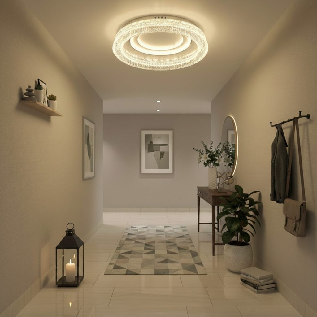 Lustra LED WON Nobile, 67W, Diametru 30cm, Lumina Calda/Neutra/Rece, Alb
