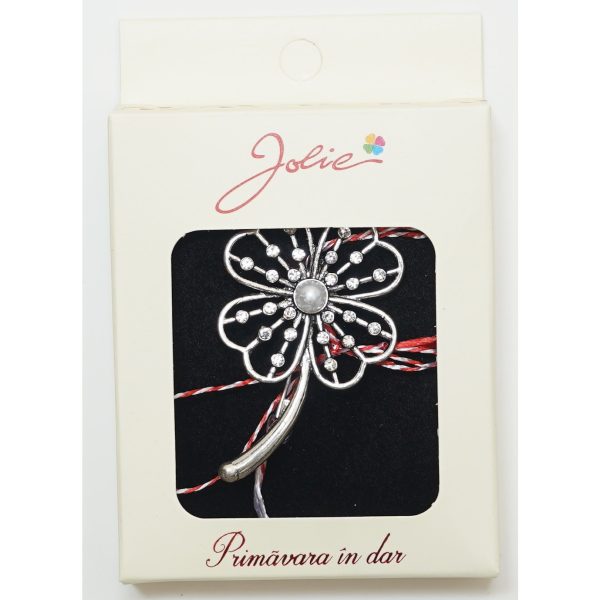 Martisor Brosa Medie, Multicolora, Dimensiune Brosa Aprox 5 cm, Material Metal, Model 17