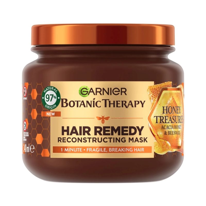 Masca pentru Par, Botanic Therapy, 340 ml Honey Treasures