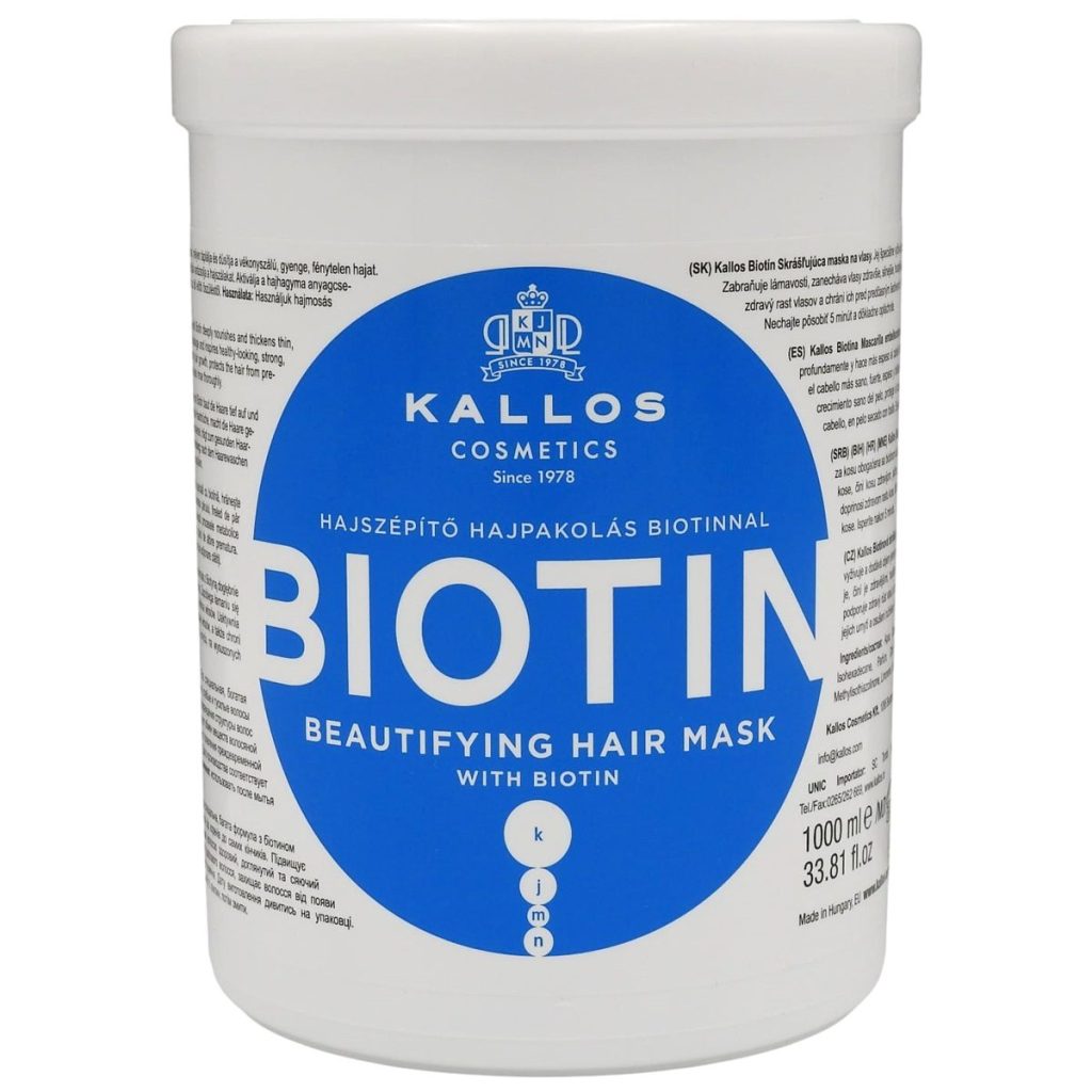 Masca pentru Par, Kallos, 1000 ml Biotin