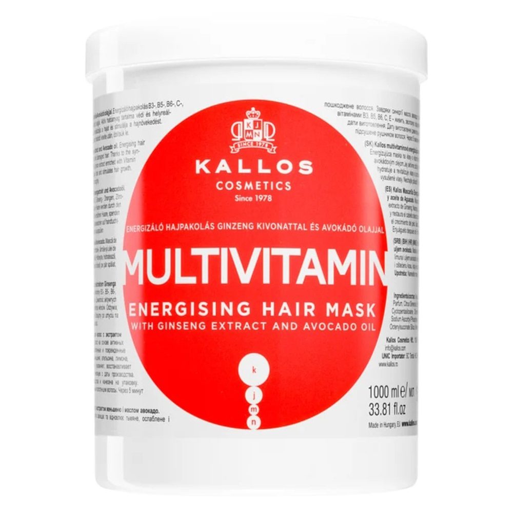 Masca pentru Par, Kallos, 1000 ml Multivitamine