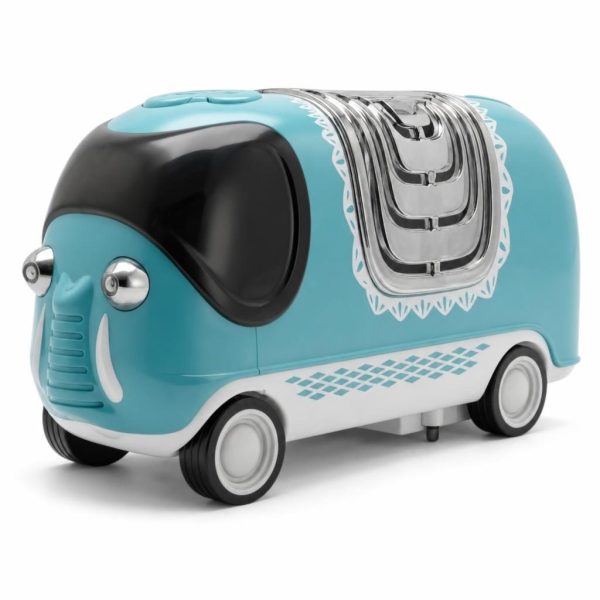 Masina Jucarie Transport Elefant Cu Lumini Si Miscare, Animal Transport Car Cu Elefant Interactiv In Interior, Vehicul Cu Design Elefant Si Functie De Miscare Automata, Jucarie Creativa Pentru Copii 3+ Ani, Albastru