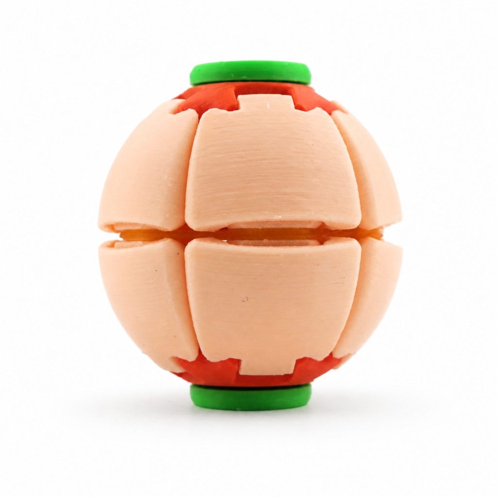 Minge Senzorială Antistres Rotativă 3D, Flippy, Tip Fidget Spinner, cu Sistem de Apăsare și Rotire, Design Interactiv, Apticot