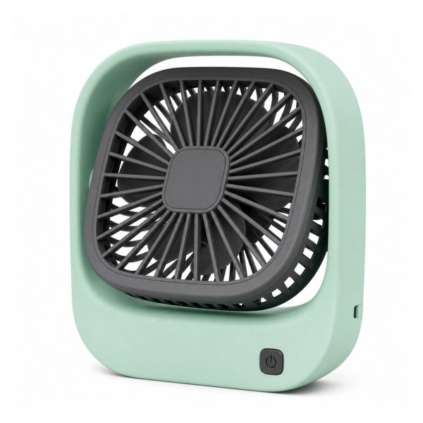 Mini Ventilator Portabil, Flippy, Model Compact si Portabil, Alimentare USB 5V, Flux de Aer Racoritor, Utilizare Usoara si Confort in Zilele Calduroase, Ideal pentru Birou, Camera, Masina, Calatorii si Vara, Verde