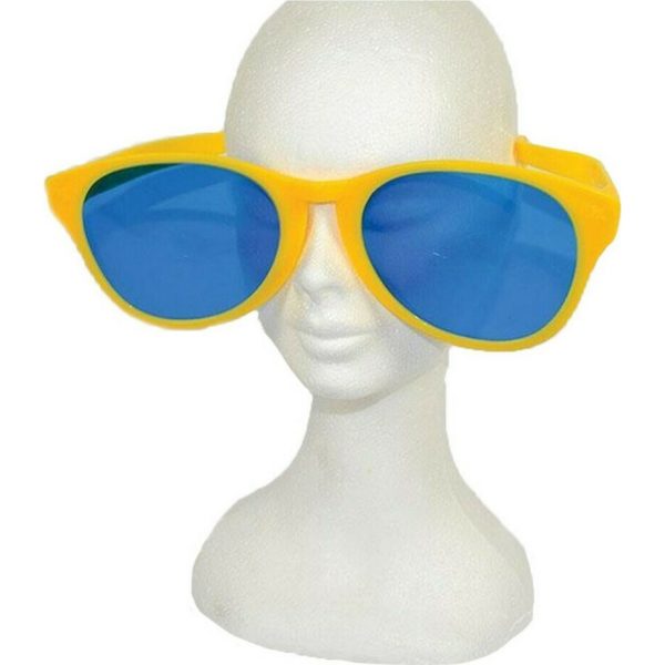 Ochelari Deghizare, Flippy, Marime Exagerata, din Plastic, 26 x 9 cm, Galben