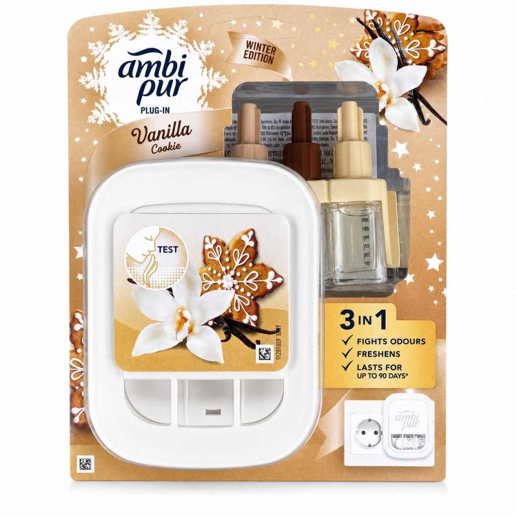 Odorizant, Ambi Pur, Camera 3VOLUTION Ap, Rezerva 20 ml Vanilla Cookie