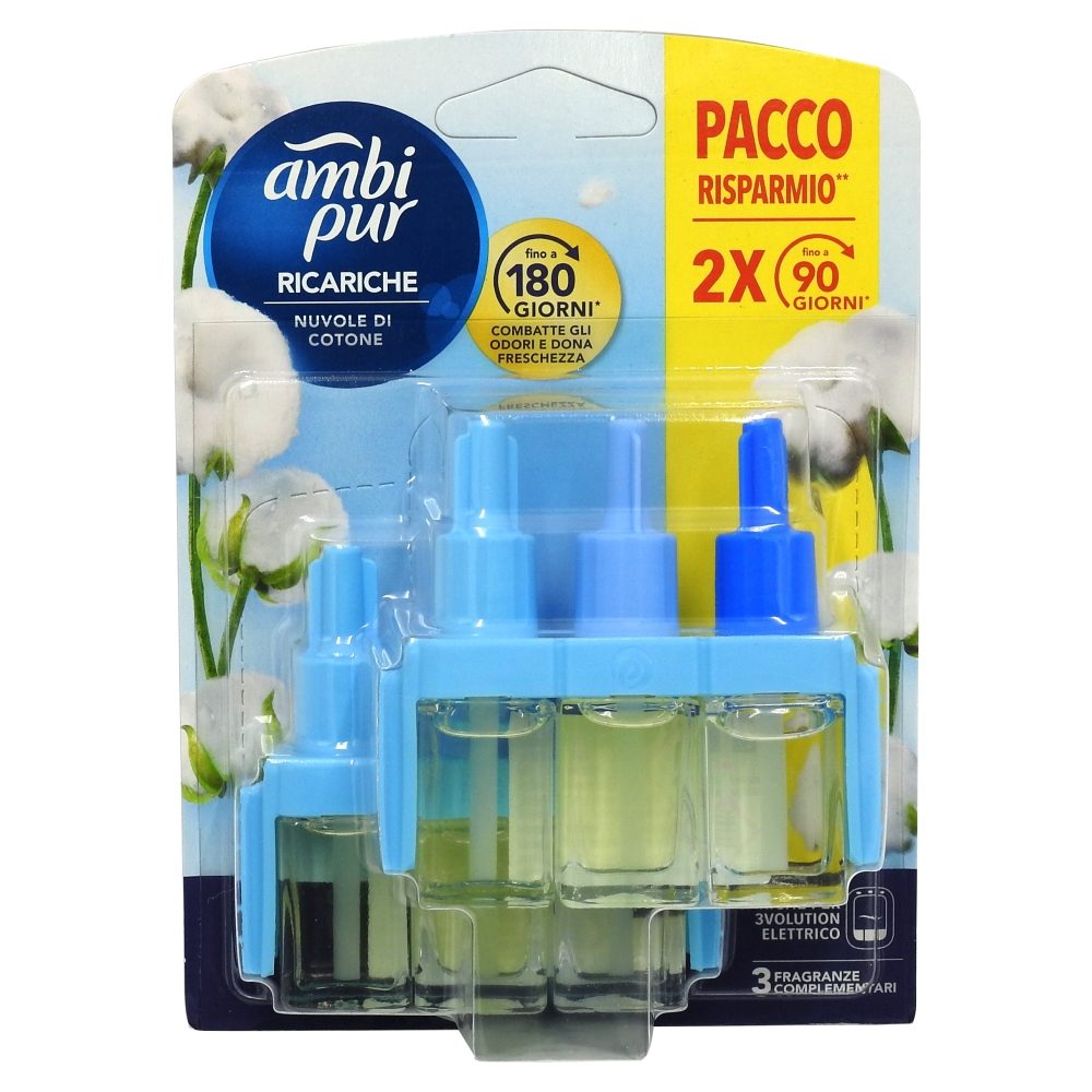 Odorizant, Ambi Pur, Camera 3VOLUTION Rezerva 2 X 20 ml Cotton Fresh