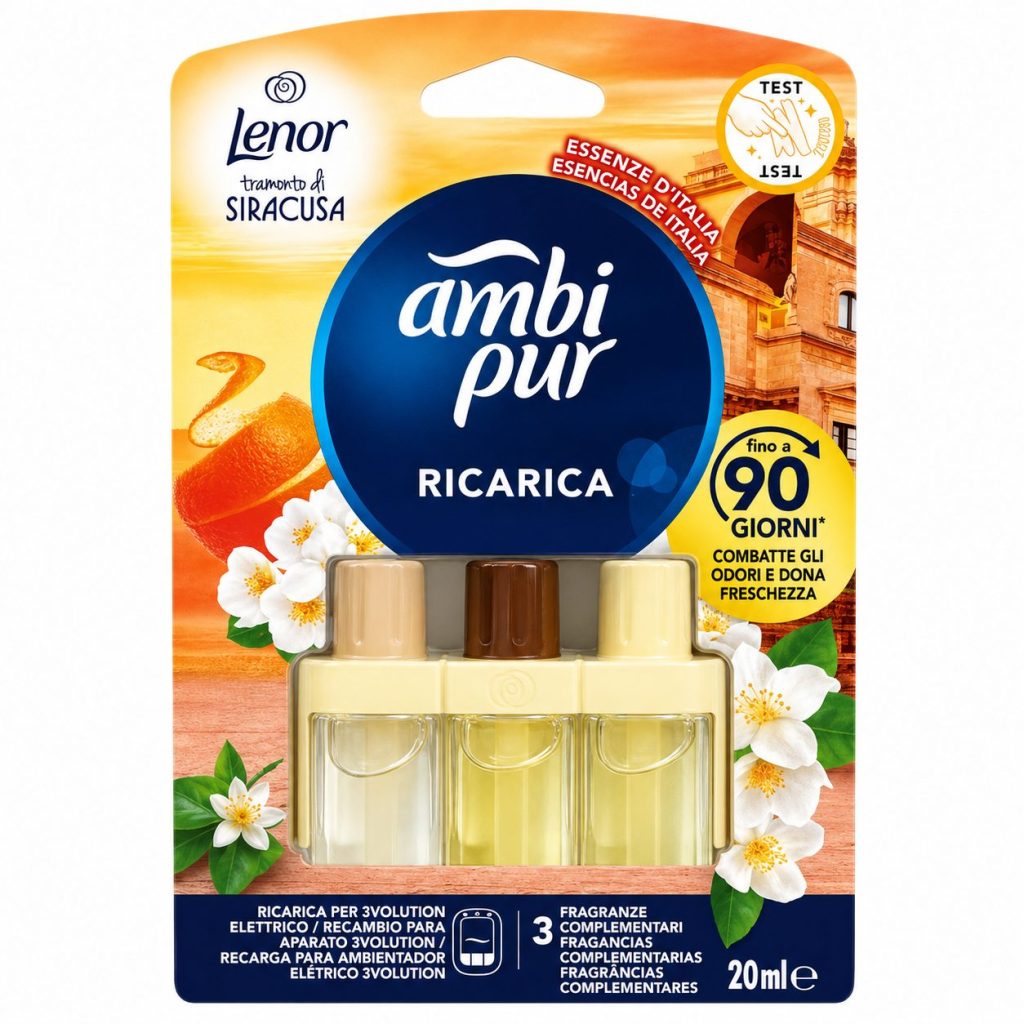 Odorizant, Ambi Pur, Camera 3VOLUTION Rezerva 20 ml Orange Cinnamon