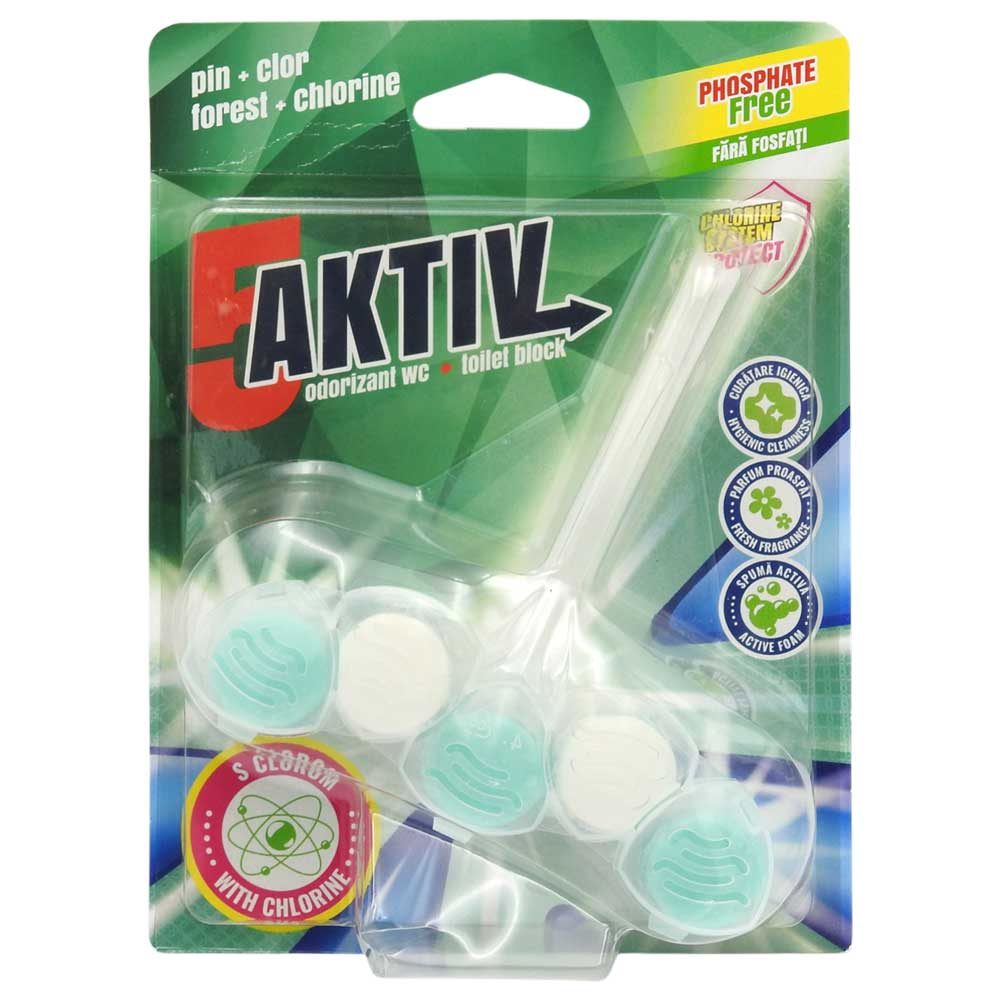 Odorizant WC, 5-aktiv, Block 50 g Pin, Clor