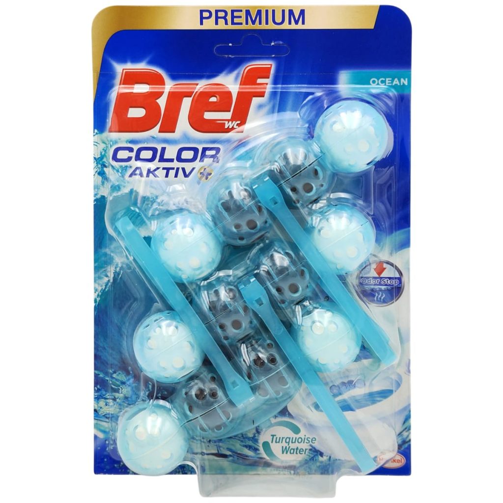 Odorizant WC, Bref, Bile Color Aktiv 3 X 50 g Ocean