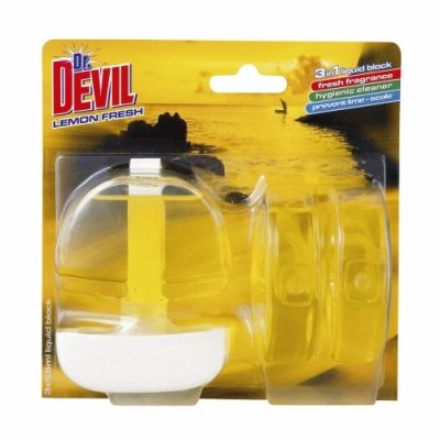 Odorizant WC, Dr Devil, Lemon Fresh 3 X 55 ml