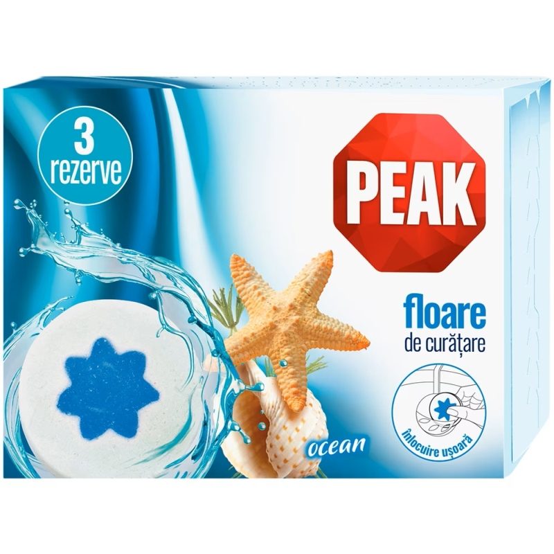 Odorizant WC, Peak, Floare Rezerva 3 X 45 g Ocean