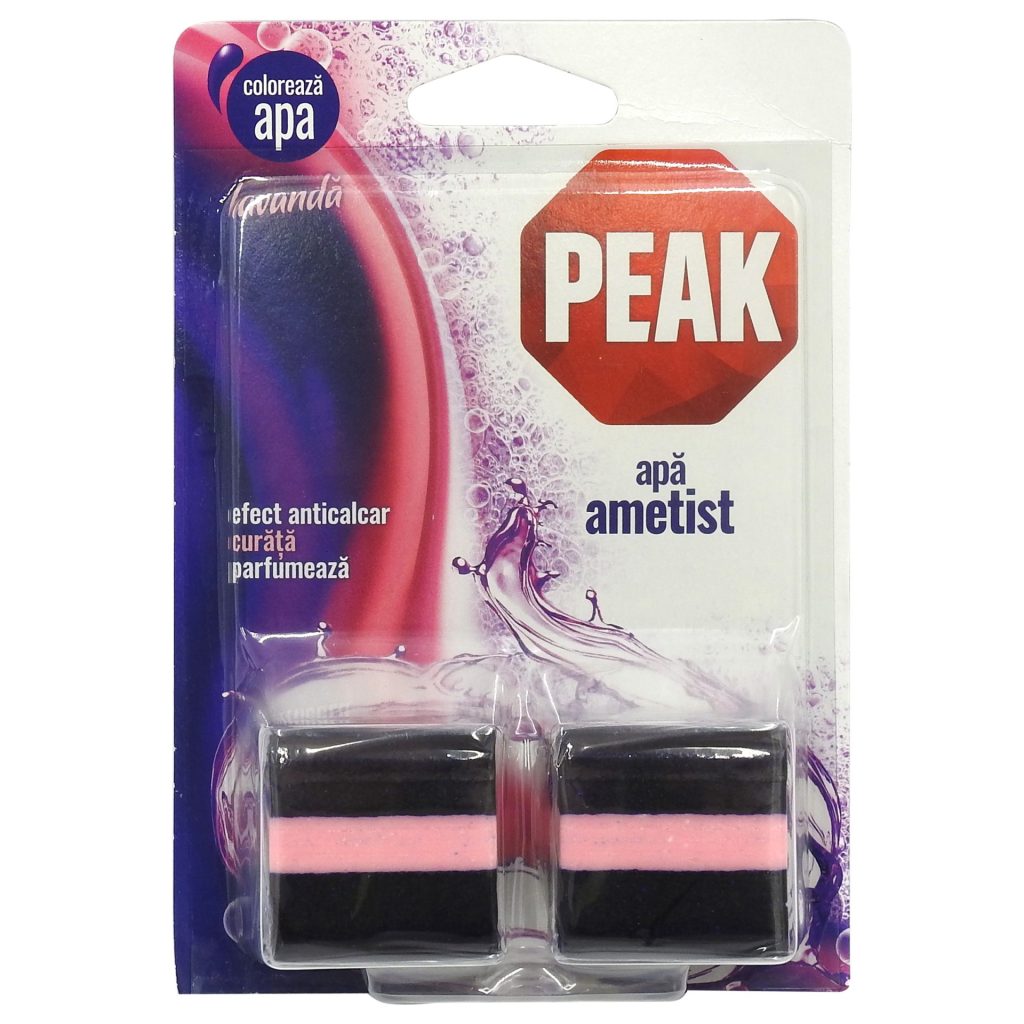 Odorizant pentru Rezervor WC, Peak, Tablete 2 X 50 g, Lavanda