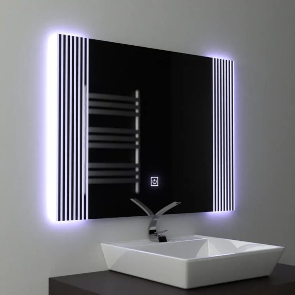 Oglinda LED Rectangulara, 80x60cm, Infinity Frame Basic Touch 1005S-20A
