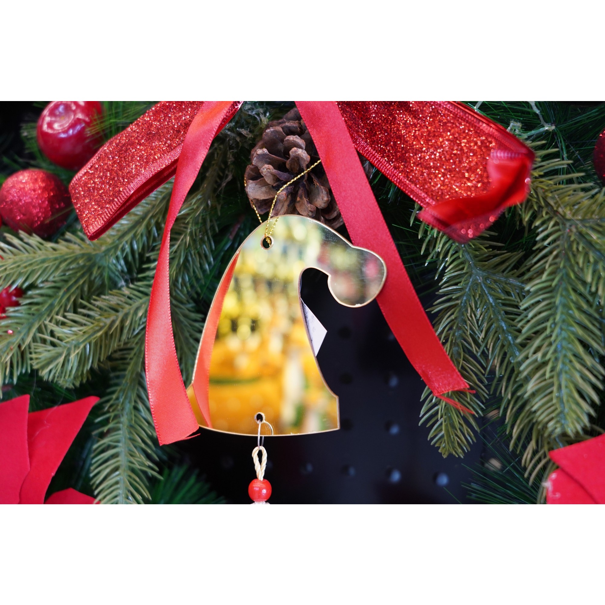 Ornament brad, Flippy, Caciulita, Auriu, Lucios, 8*25CM, Acril, Interior/ Exterior - Image 2