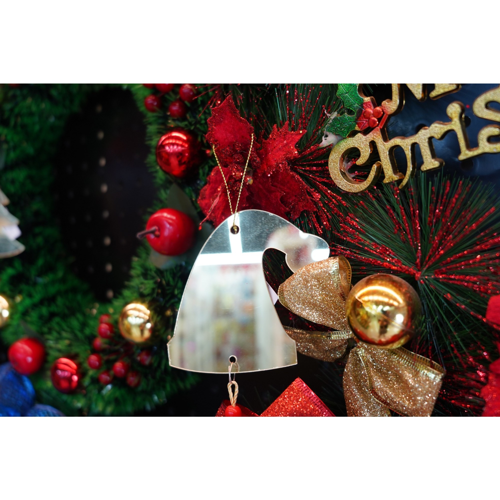 Ornament brad, Flippy, Caciulita, Auriu, Lucios, 8*25CM, Acril, Interior/ Exterior - Image 3