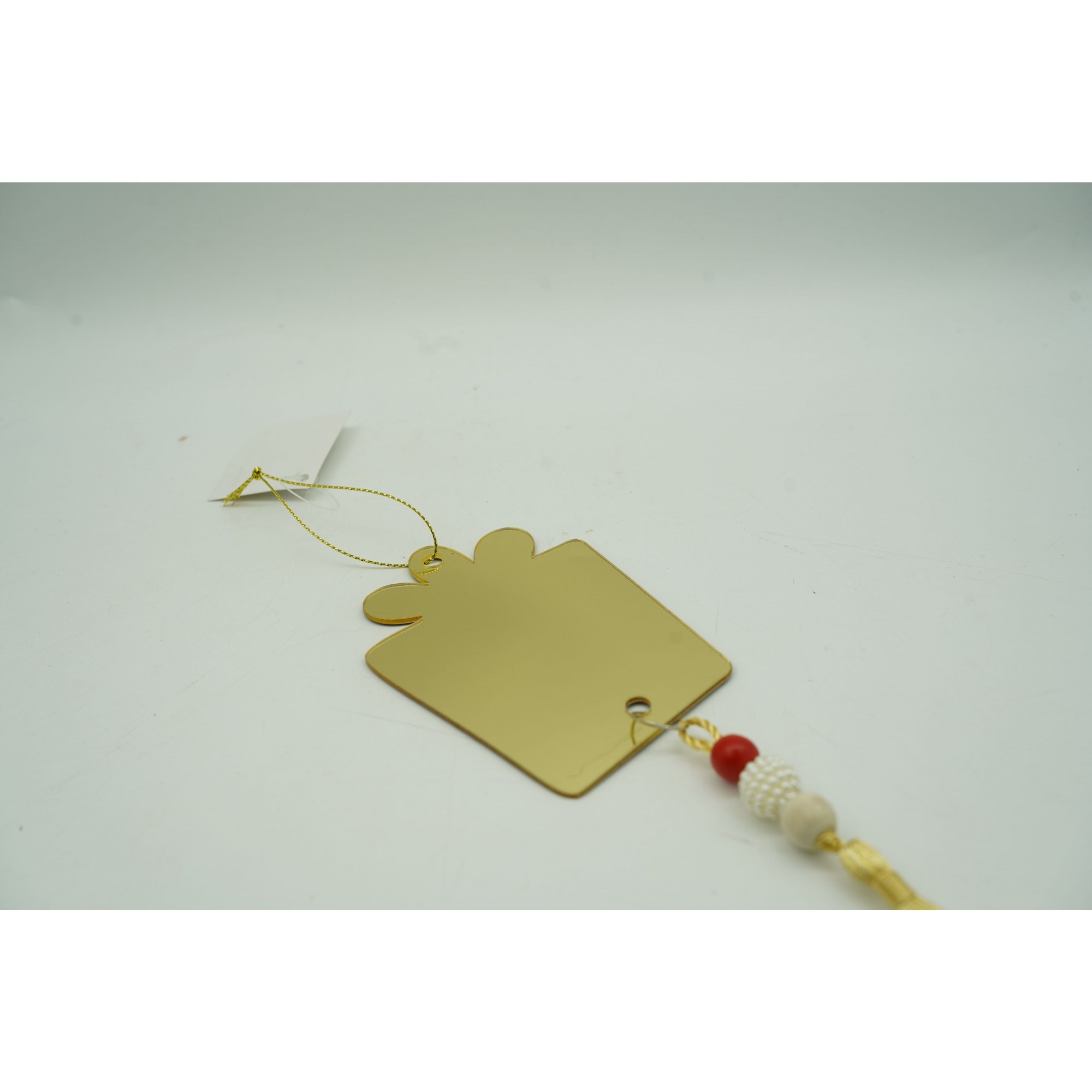 Ornament brad, Flippy, Cadou, Auriu, Lucios, 8*25CM, Acril, Interior/ Exterior - Image 2
