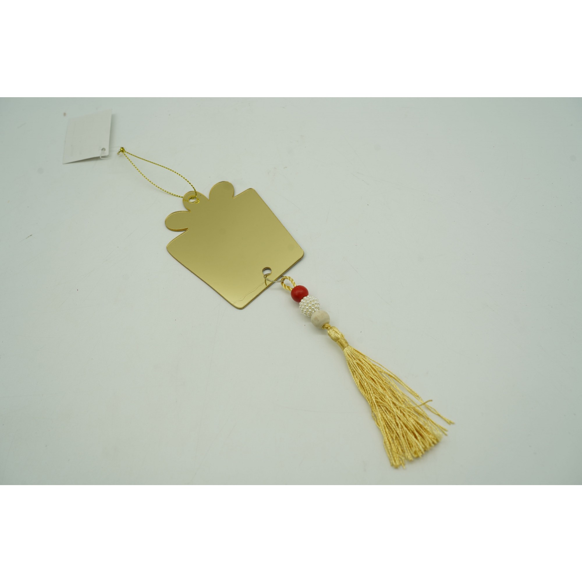 Ornament brad, Flippy, Cadou, Auriu, Lucios, 8*25CM, Acril, Interior/ Exterior - Image 3