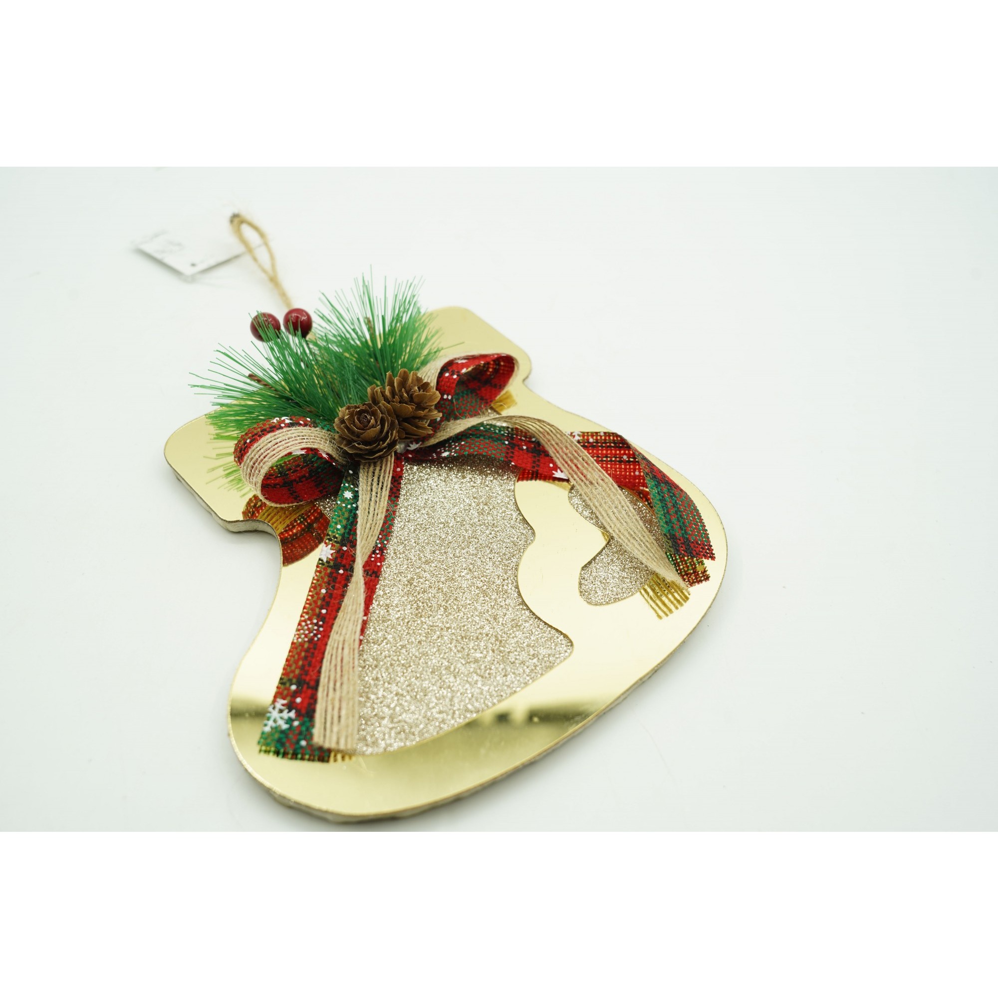 Ornament brad, Flippy, Ciorap, Auriu, Lucios, 17*17CM, Acril, Interior/ Exterior - Image 5
