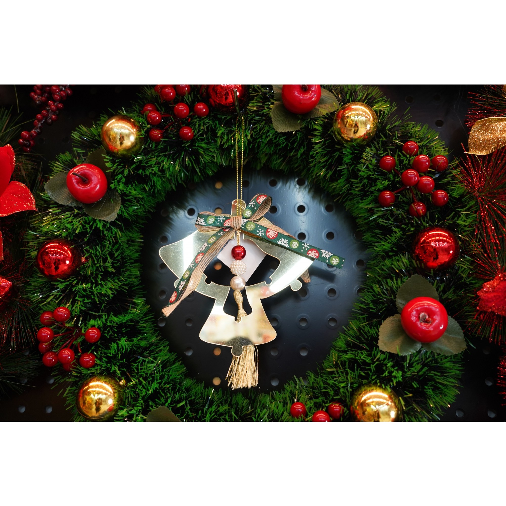 Ornament brad, Flippy, Clopotei, Auriu, Lucios, 14*26CM, Acril, Interior/ Exterior - Image 2
