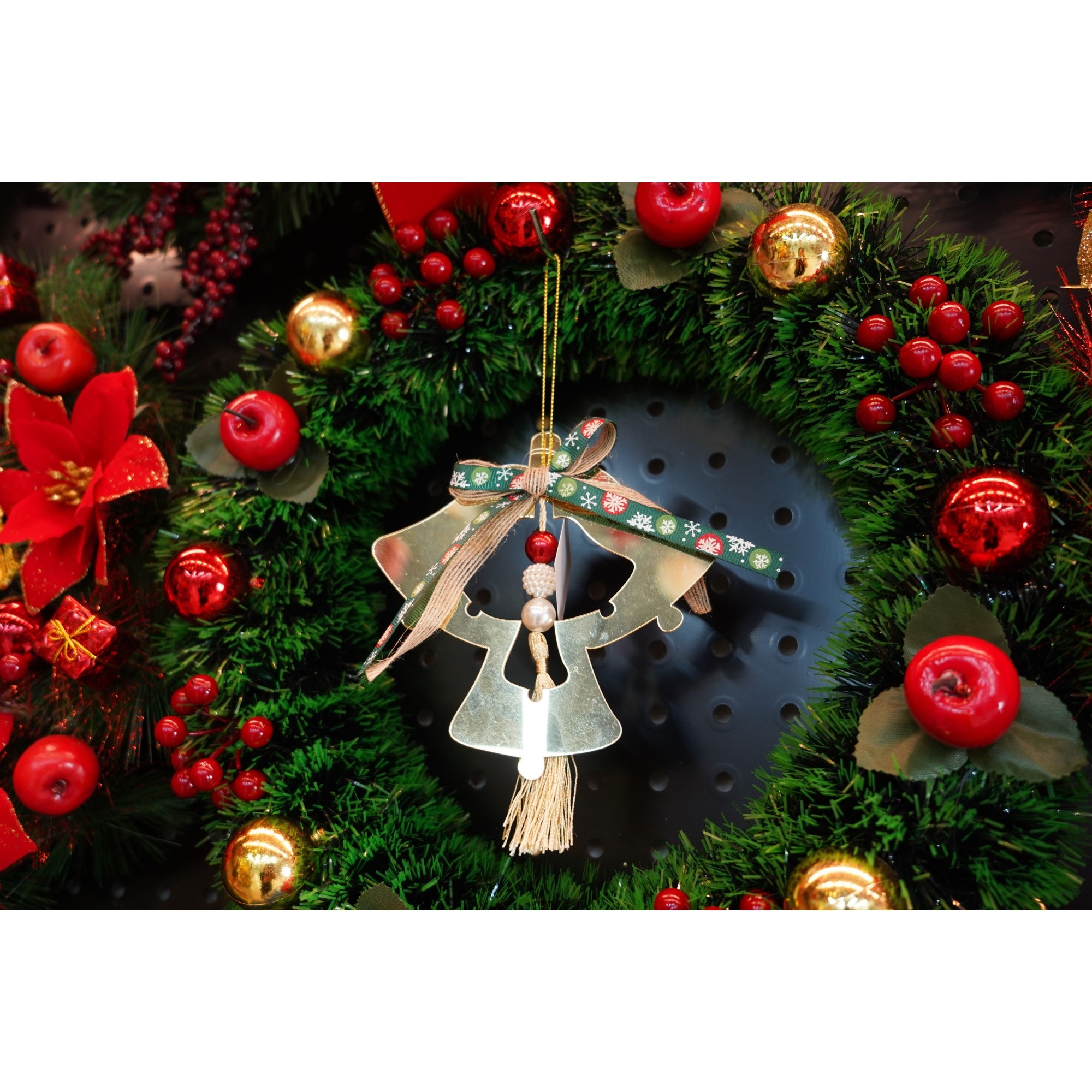 Ornament brad, Flippy, Clopotei, Auriu, Lucios, 14*26CM, Acril, Interior/ Exterior - Image 4